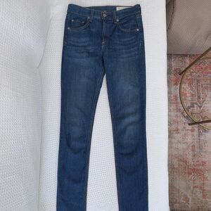 Rag & Bone mid rise skinny ankle jeans in Southwood color